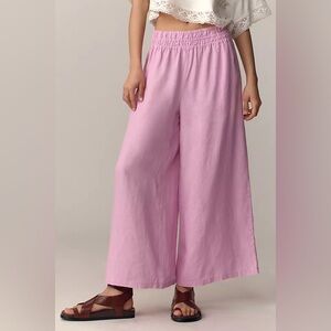 NWT Size M - Anthropologie The Somerset Pull-On Pants (100% Linen) NWT US$ 118
